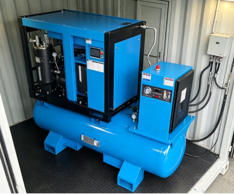 Quality Industrial Laser Cutting - 380V luftgekühlter, geschmierter Schraubenkompressor, hochwertiger 15KW
