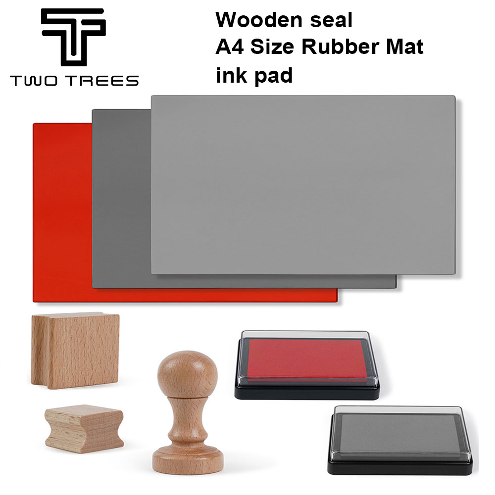 Co2 Laser Engraving Machine - TwoTrees Lasergravierer Stempel Holzsiegel Gummimatte Stempelkissen