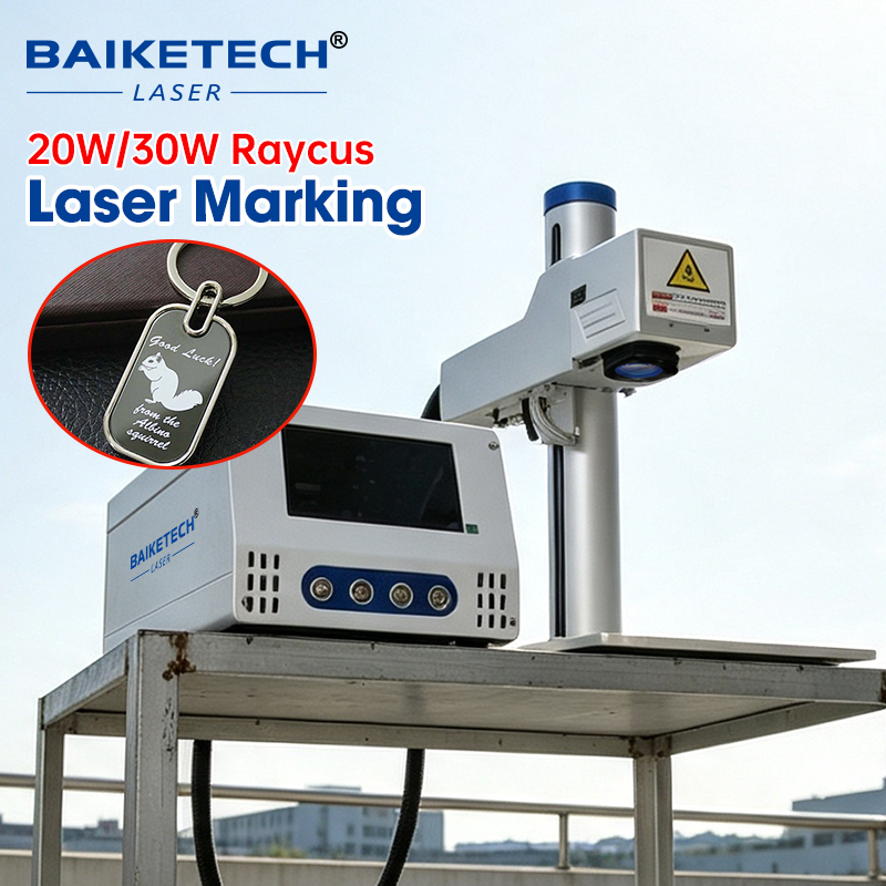 Industrial Laser Marking Machine - Hochgeschwindigkeits-20W/30W-Faserlaser-Markiermaschine für industrielle Metallgravur, fliegende Markierung
