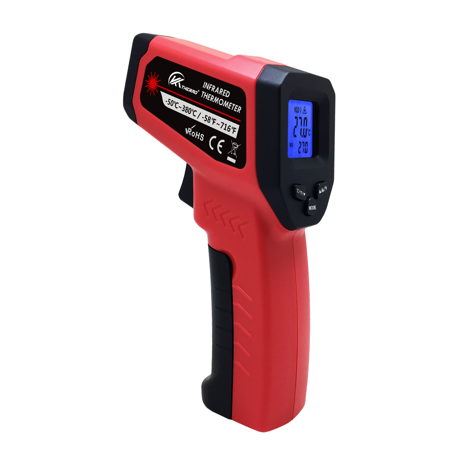 Industrial Laser Temperature Gun - LCD industrielles elektronisches Thermometer berührungs los-50