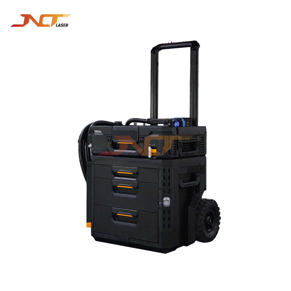 Industrial Laser Paint Removal - 300W Industrielle Stapelbare Laserreinigungsmaschine für Schwerlast-Außenanwendungen