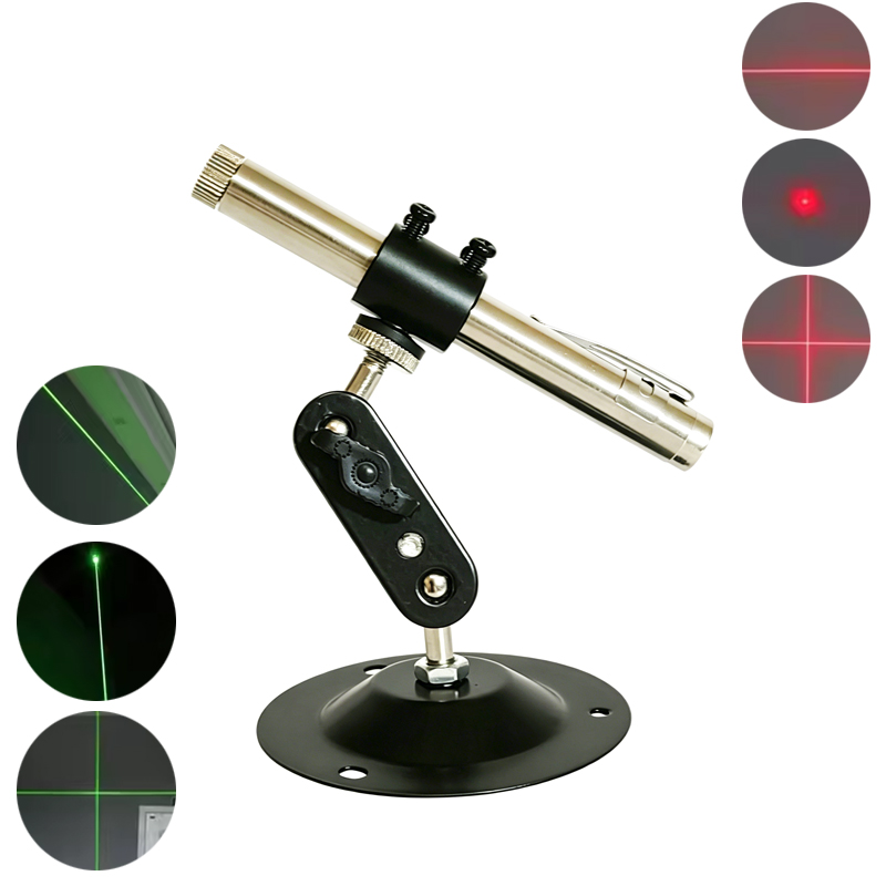 Industrial Laser Pointer - Tragbares 532nm Grünes 650nm Rotes Punkt-Linien-Kreuz-Lasermodul