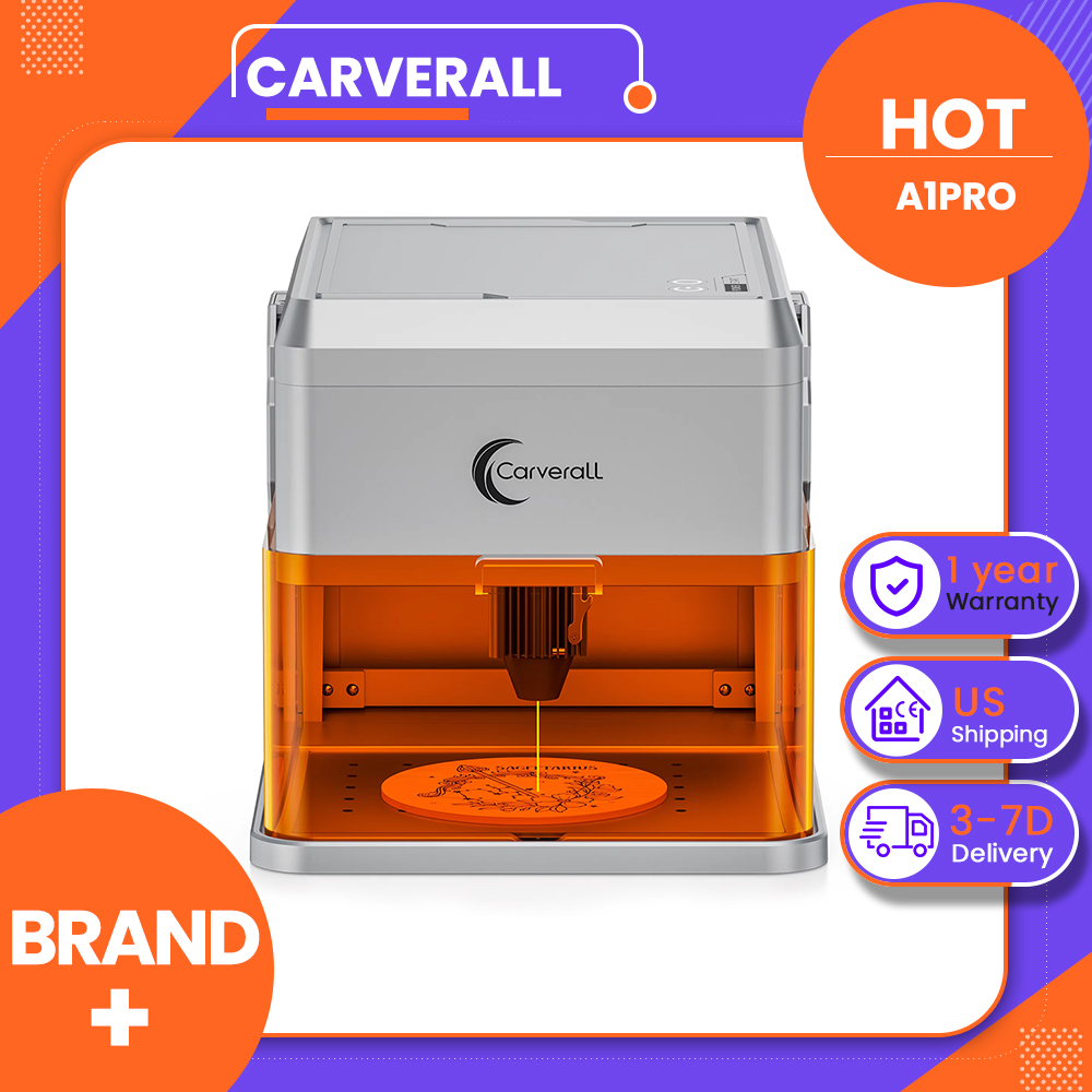 Industrial Laser Equipment - Carverall A1PRO 10W Lasergravierer mit HD-Kamera,