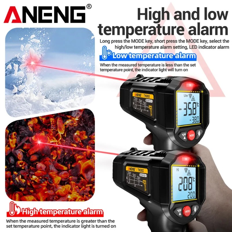 ANENG TH202 Industrielle Handt – Industrial Laser Temperature Gun Bewertung und Preis