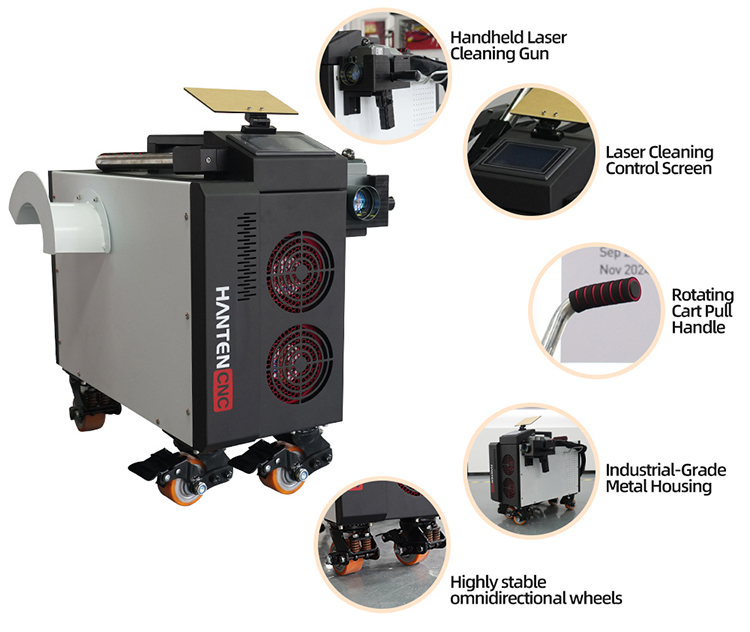 Pulslaser-Reiniger 500W Luftge – Industrial Laser Paint Removal Bewertung und Preis