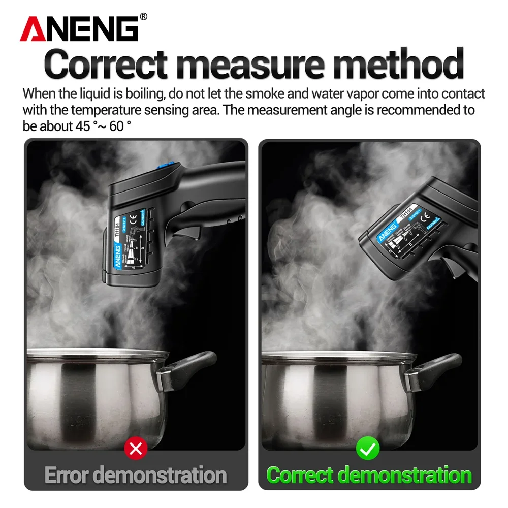ANENG TH104 Infrarot-Handtherm – Industrial Laser Temperature Gun Bewertung und Preis