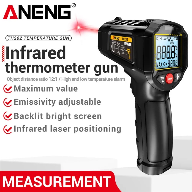 ANENG TH202 Berührungsloses In – Industrial Laser Temperature Gun Bewertung und Preis